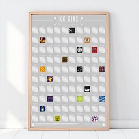 Poster - 100 gin - descoperi nedescoperit