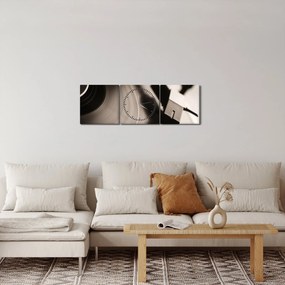 Tablou - Înregistrare gramofonică (cu ceas) (90x30 cm)
