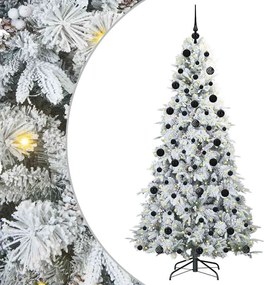 vidaXL Brad de Crăciun artificial cu ramuri articulare Alb 210 cm