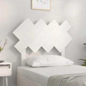 819201 vidaXL Tăblie de pat, alb, 92x3x81 cm, lemn masiv de pin