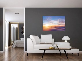 Tablou - Apus de soare deasupra norilor (90x60 cm)