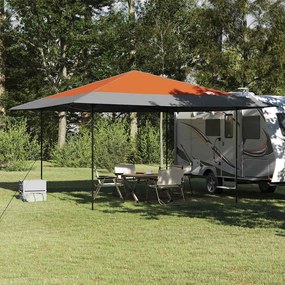vidaXL Cort Canopy Pop-up Portocaliu 400 x 400 cm țesătură