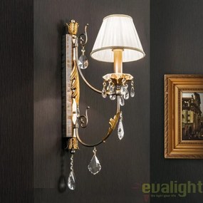 Aplica de perete LUX super eleganta cu 1 brat Miramare WA 2-1301/1 OR silver-goldOR