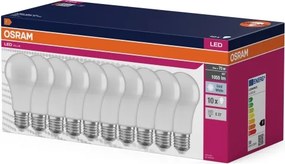 Set de 10 becuri LED CLASSIC A75 E27/10W/230V 4000K - Osram