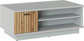 Masuta VERO, gri/stejar, PAL laminat, 100x60x42 cm