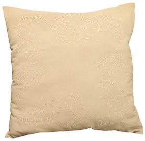 Husa de perna decorativa LEAFY LACE 40x40 cm, crem