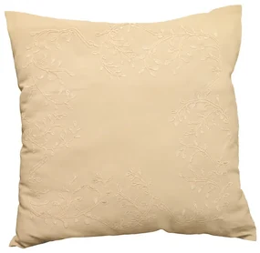 Husa de perna decorativa LEAFY LACE 40x40 cm, crem