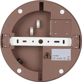 Brilagi - Corp de iluminat exterior cu senzor BENE LED/18W/230V, Ø 21,5 cm, maro, IP54