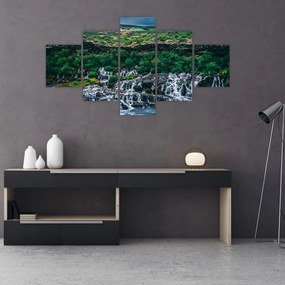 Tablou cu cascade în natură (125x70 cm), în 40 de alte dimensiuni noi