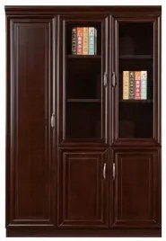 Dulap birou, Nuc negru, 120cm, MDF, HB B-1208S