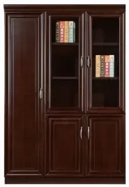 Dulap birou, Nuc negru, 120cm, MDF, HB B-1208S