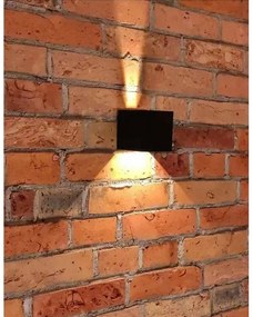 Aplică LED de exterior 2xLED/3W/230V IP54 neagră