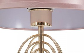 Veioza aurie/roz din metal, Soclu E27 Max 40W, ∅ 28 cm, Krista Mauro Ferretti
