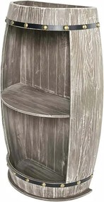 Raft Butoi suport pentru sticle Bodega 80cm pin natur