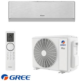 Aparat de aer conditionat inverter Gree Airy GWH12AVCXD-K6DNA1A, 12 000BTU, 24 m², A+++/A++, Wi-Fi, R-32, Argintiu