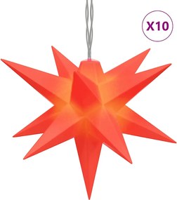 vidaXL Lumină de Crăciun 10 LED-uri roșu 10 cm