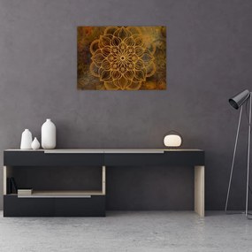 Tablou pe sticlă - Mandala bucuriei (70x50 cm)
