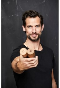 Set de râșnițe de sare și piper negru 2 buc. din ceramică Gastro Black – Bitz