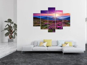 Tablou - Munte înflorit peisaj (150x105 cm)