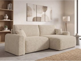Canapea extensibila coltar reversibil NORDEN TILIA 250x140 cm, crem