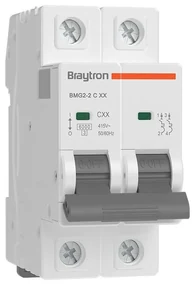 Siguranta automata 2P, 25A, curba de declansare C, capacitate de rupere 6kA, Braytron