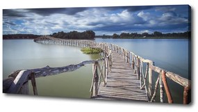 Tablou canvas Pod de lemn