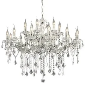 Candelabru 18 brate cristal Venezian FLORIAN SP18 CROMO 075150