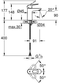Baterie lavoar Grohe BauLoop
