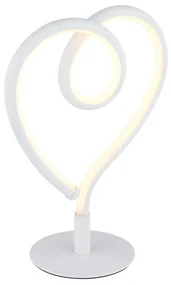 Veioza LED Lampa camera copii metal alb AMORE