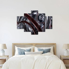 Tabloul cu abstracție în gri (150x105 cm)