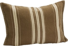Față de pernă din bumbac și iută în dungi, 40×60 cm, „Stripe Tapenade"