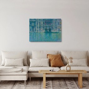 Tablou pe sticlă - Claude Monet, Palazzo da Mula, Venice, reproducere (70x50 cm)