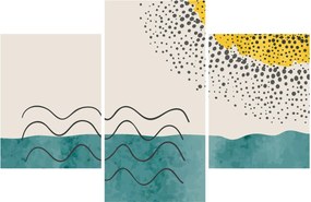 Tablou - pictură abstractă de plajă N⁰1 (90x60 cm)