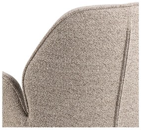 Scaun de sufragerie gri închis tapițat Aura – Actona