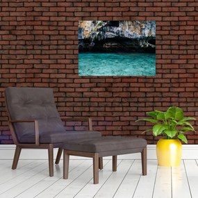 Tablou cu apă și stâci (70x50 cm)
