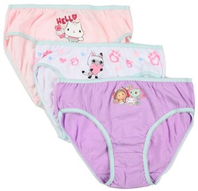 Gabby's Dollhouse Hello lenjerie pentru copii, chiloți 3 bucăți/pachet 5 - 6 ani / 110 - 116 cm