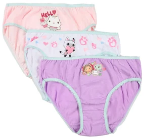 Gabby's Dollhouse Hello lenjerie pentru copii, chiloți 3 bucăți/pachet 5 - 6 ani / 110 - 116 cm