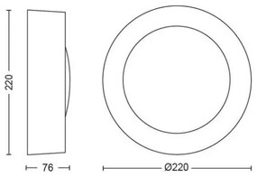 Philips 17465/47/P7 - LED RGB Lampă exterior Hue DAYLO LED/15W/230V IP44