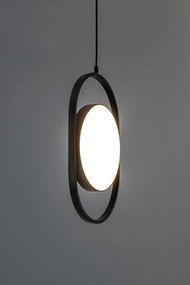 Lustra suspendata LED design minimalist SPINER 19 negru