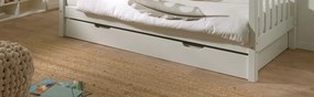 Sertar Pat Fritz 90x200 cm, pentru Copii, Alb – Vipack