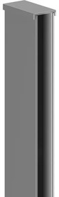 Mexen listă perete lateral pentru perete duș, gun metal - 800-00-95