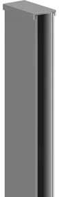 Mexen listă perete lateral pentru perete duș, gun metal - 800-00-95