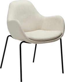 Fotoliu crem cu tapițerie din țesătură bouclé Zimmer – DAN-FORM Denmark