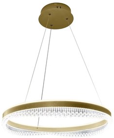 Lustră LED pe cablu PRECIOSA LED/52W/230V d. 60 cm auriu