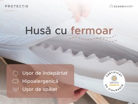 Saltea spuma DELUXE 120 x 200 cm Protectie saltea: FaRa protectie saltea