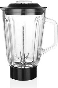 Blender Retro Zilan ZLN1207, putere 500W, capacitate 1.5L, 2 trepte de viteza, functie Pulse, vas din sticla, lame din otel inoxidabil