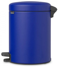 Coș de gunoi cu pedală Brabantia NewIcon 5L, Mineral Powerful Blue 1005530