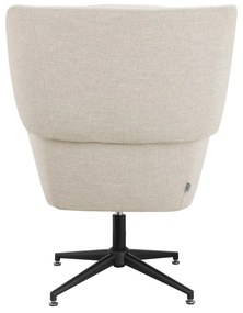 Fotoliu alb wing cu tapițerie din catifea Vanessa – Støraa