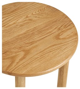Măsuță Jena din stejar, naturală, ø40X40cm