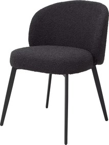 Set de 2 scaune design LUX Lloyd, boucle negru 115994 HZ